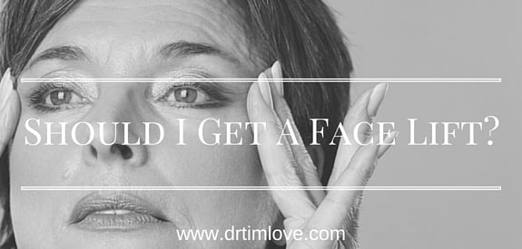 What are the risks associated with a face lift?